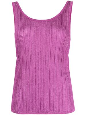 Ba&Sh metallic-threading sleeveless top - Pink