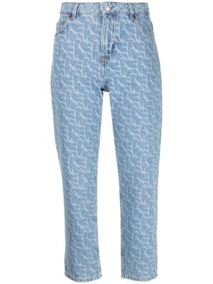 Ba&Sh Meva monogram cropped jeans - Blue