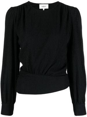 Ba&Sh plissé-effect asymmetric blouse - Black