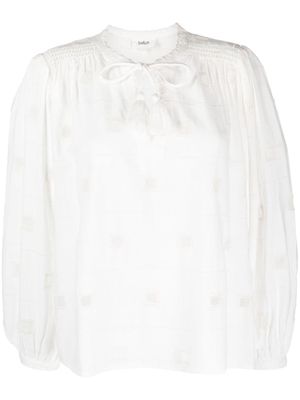 Ba&Sh Ravel embroidered long-sleeved blouse - White