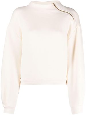 Ba&Sh Ricardo side-zip sweatshirt - White