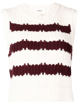 Ba&Sh Soju knitted jumper vest - Neutrals