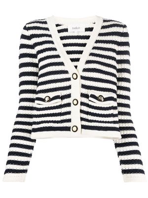 Ba&Sh striped chunky knit cardigan - White