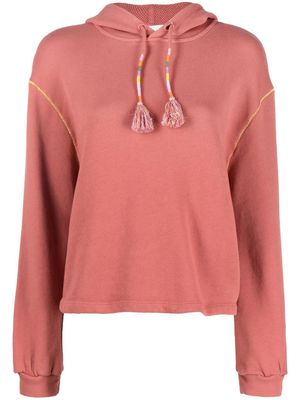 Ba&Sh tassel-detail cotton hoodie - Pink