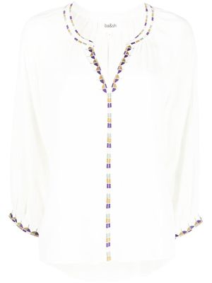 Ba&Sh Theo puff-sleeved blouse - Neutrals