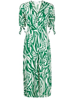 Ba&Sh Therence printed midi dress - Green
