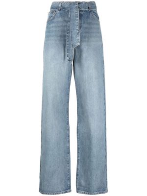 Ba&Sh tied-waist wide-leg jeans - Blue