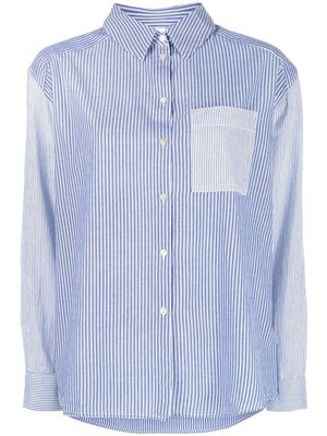 Ba&Sh two-tone striped cotton shirt - Blue