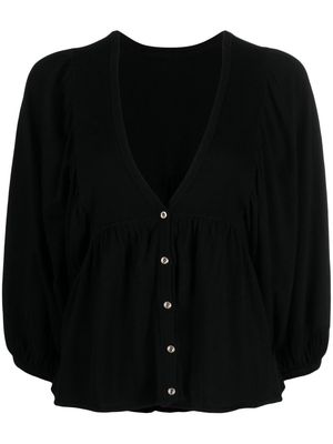 Ba&Sh V-neck cropped cardigan - Black