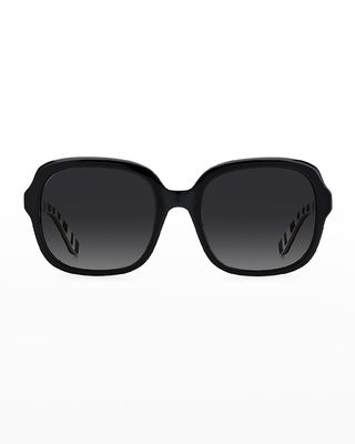 babbettegs square acetate sunglasses