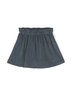 Babe And Tess elasticated-waistband corduroy skirt - Blue