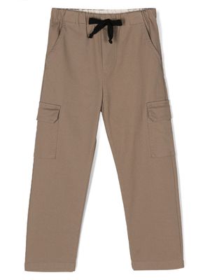 Babe And Tess mid-rise drawstring trousers - Neutrals