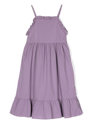 Babe And Tess tiered cotton dress - Purple