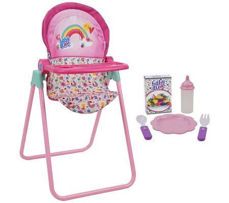 Baby Alive Doll Highchair Set 6 Piece Set