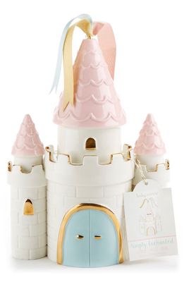 Baby Aspen Simply Enchanted Ceramic Castle Bank in White