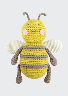 Baby Bee Crochet Rattle