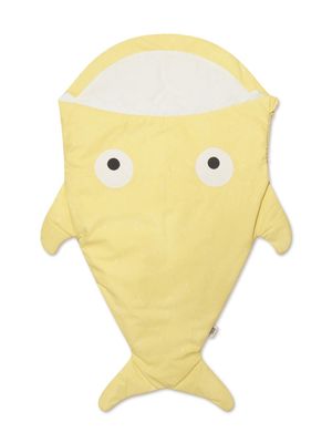 Baby Bites Shark cotton sleeping bag - Yellow