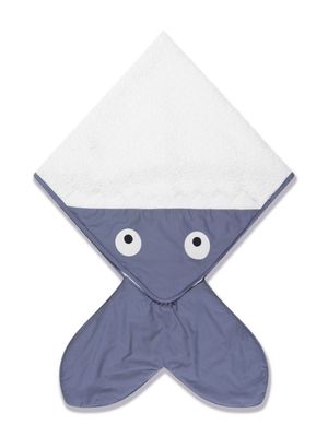 Baby Bites shark cotton towel - Blue