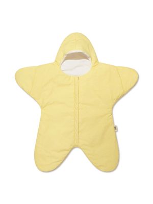 Baby Bites Star cotton sleeping bag - Yellow
