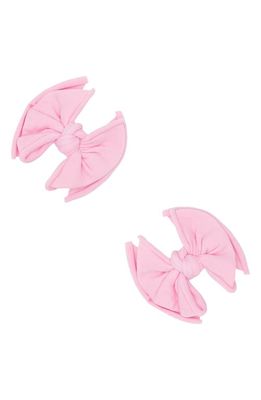 Baby Bling 2-Pack Baby FAB Bow Clips in Pink