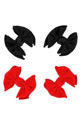 Baby Bling 4-Pack Baby FAB Hair Clips in Black Cherry