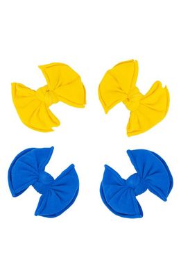 Baby Bling 4-Pack Baby FAB Hair Clips in Canary Ocean