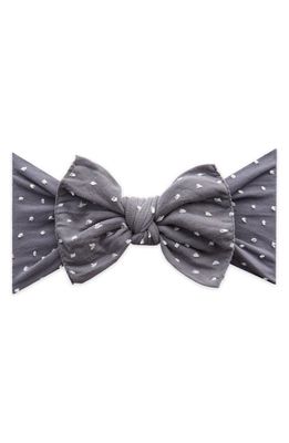 Baby Bling Bow Head Wrap in Shabby Storm Dot