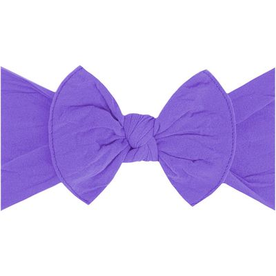 Baby Bling Knotted Bow Headband in Amethyst 