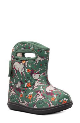 Baby Bogs II Unicorn Awesome Insulated Waterproof Boot in Teal Multi