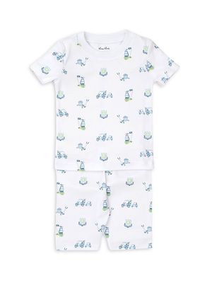 Baby Boy's 2-Piece Snug Golf Print Pajama Set - Multi Blue - Size 12 Months - Multi Blue - Size 12 Months
