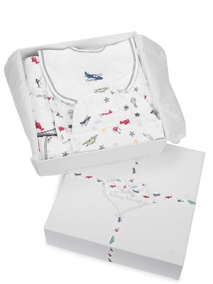 Baby Boy's 5-Piece Airplane-Print Gift Set - Size Newborn - Size Newborn