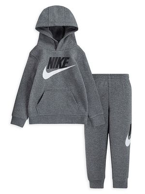 Baby Boy's & Little Boy's 2-Piece Nike Club Sweatsuit Set - Dark Grey - Size 2 - Dark Grey - Size 2