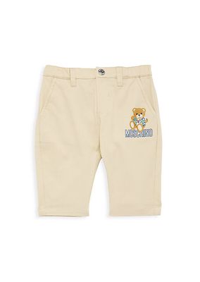 Baby Boy's & Little Boy's Bear Logo Twill Pants