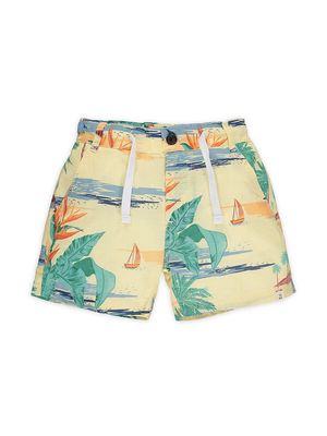 Baby Boy's & Little Boy's Crew Print Shorts - Yellow - Size 18 Months - Yellow - Size 18 Months