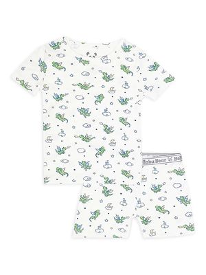 Baby Boy's & Little Boy's Dragon Print Shorts Set - Size 6 - Size 6