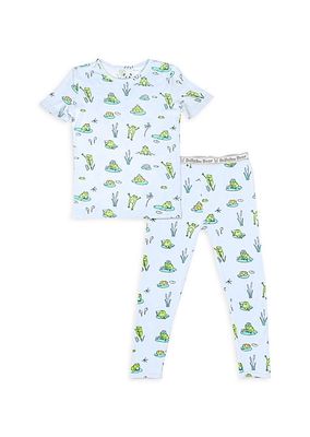 Baby Boy's & Little Boy's Frogs Print Pajamas Set