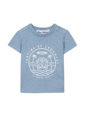 Baby Boy's & Little Boy's Logo Graphic T-Shirt - Cobalt - Size 3 Months - Cobalt - Size 3 Months