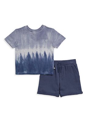 Baby Boy's & Little Boy's Seaspray Tie-Dye T-Shirt & Shorts Set