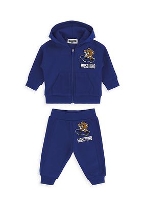 Baby Boy's & Little Boy's Skateboard Bear Logo Sweatsuit