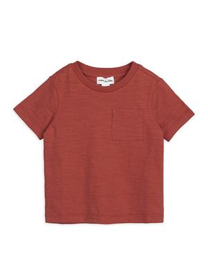 Baby Boy's & Little Boy's Textured Patch Pocket T-Shirt - Brick - Size 3 Months - Brick - Size 3 Months
