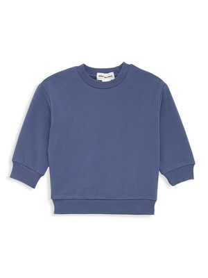Baby Boy's Basics Crewneck Sweatshirt - Dusty Blue - Size 3 Months - Dusty Blue - Size 3 Months