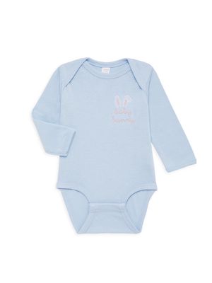Baby Boy's Bunny Bodysuit - Blue - Size 6 Months - Blue - Size 6 Months