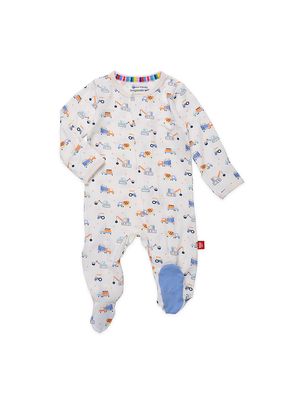 Baby Boy's Can You Dig It Footie - Size Newborn
