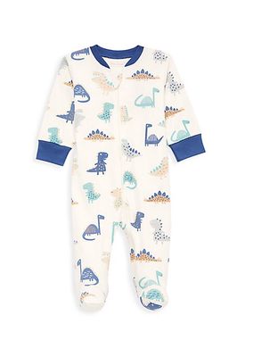 Baby Boy's Dinosaur Print Footie