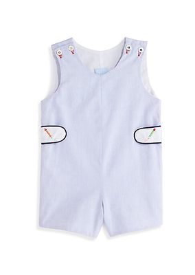 Baby Boy's Embroidered Pencil Romper