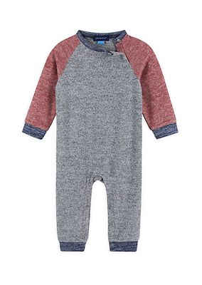 Baby Boy's Hacci Colorblocked Coverall