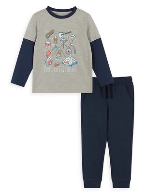 Baby Boy's, Little Boy's & Boy's Astronaut T-Shirt & Pants Set - Grey Navy - Size 5