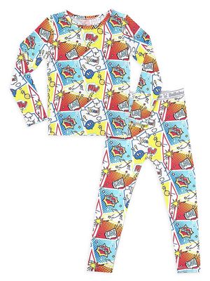Baby Boy's, Little Boy's & Boy's Comic Hero Long-Sleeve Shirt & Pants Pajama Set - Comic Hero - Size 18 Months - Comic Hero - Size 18 Months