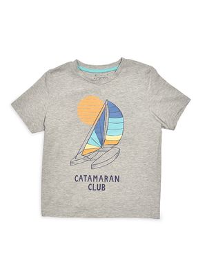 Baby Boy's,Little Boy's & Boy's Damian Catamaran Club T-Shirt - Grey - Size 10 - Grey - Size 10