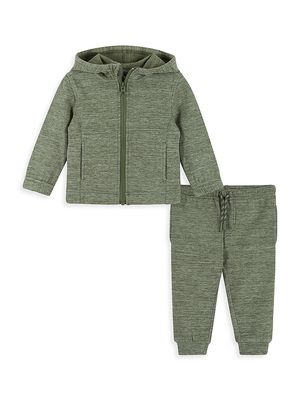 Baby Boy's,Little Boy's & Boy's Double Peached Sweat Set - Green - Size 7